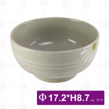 三島花6.75吋釜上井-Φ17.2xH8.7cm