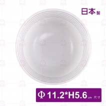 【日本】白絲線 4.5吋碗-Φ11.2xH5.6cm