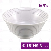【日本】 白絲線7吋缽-Φ18xH9.3cm