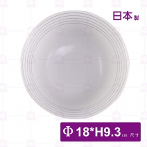 【日本】 白絲線7吋缽-Φ18xH9.3cm