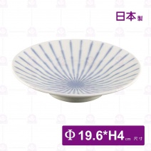 【日本】焦點十草7.5吋淺盤-Φ19.6xH4cm