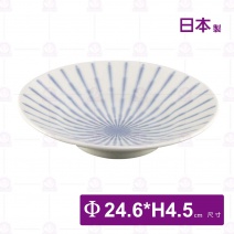 【日本】焦點十草10吋盤-Φ24.6xH4.5cm