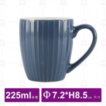 條紋小咖啡杯(藍)-225ml