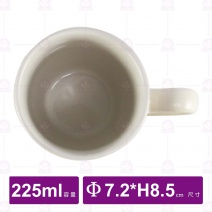 條紋小咖啡杯(白)-225ml