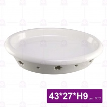 18吋橢圓蒸魚盤下座(不含酒精杯)-43x27xH9cm