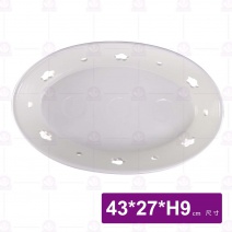 18吋橢圓蒸魚盤下座(不含酒精杯)-43x27xH9cm