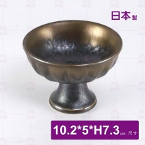 【日本】4吋高台點心缽(流金)-10.2x5xH7.3cm