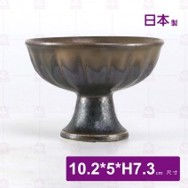 【日本】4吋高台點心缽(流金)-10.2x5xH7.3cm
