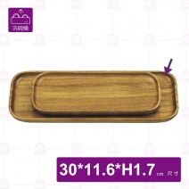 【菊川本味】櫻桃木盤(長條圓角)-30x11.6xH1.7cm