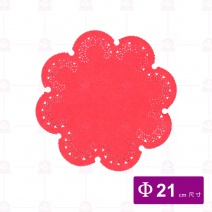 花邊紙(紅) 7台吋 8朵花 (200張/包)