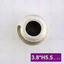 雪白綠刷毛-羅紋牙籤罐