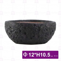 黑色隕石碗12cm - 分子料理