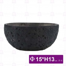 黑色隕石碗15cm - 分子料理