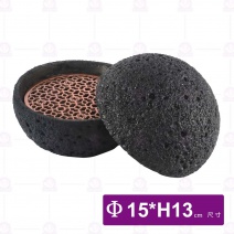 黑色隕石碗15cm - 分子料理