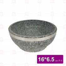 韓國石頭碗身 16cm(附鐵環)不含底盤