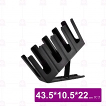 可調式4格飲料外帶杯架 黑色 43.5x10.5x22cm