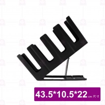 可調式4格飲料外帶杯架 黑色 43.5x10.5x22cm