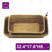 【菊川本味】櫻桃木盤(長條加深)-32.4x17.6xH8cm
