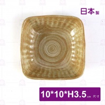 【日本】羅馬紋 4吋正方碟-10x10xH3.5cm