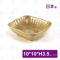 【日本】羅馬紋 4吋正方碟-10x10xH3.5cm