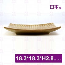 【日本】羅馬紋 7.25吋正方盤-18.3x18.3xH2.8cm