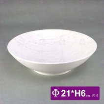 8吋白天光大理石紋深碗-Φ21xH6cm