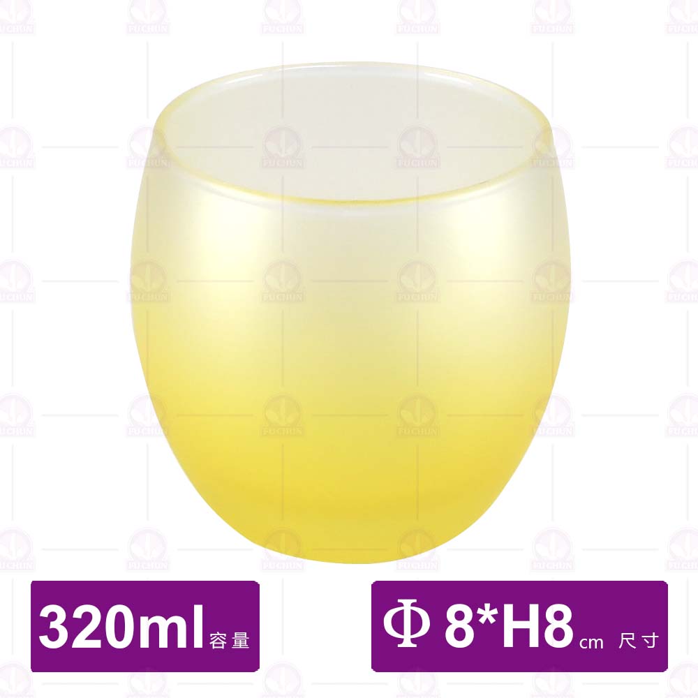 薩通凝霜奶油黃直身杯(12入/盒)-Φ8xH8.2cm