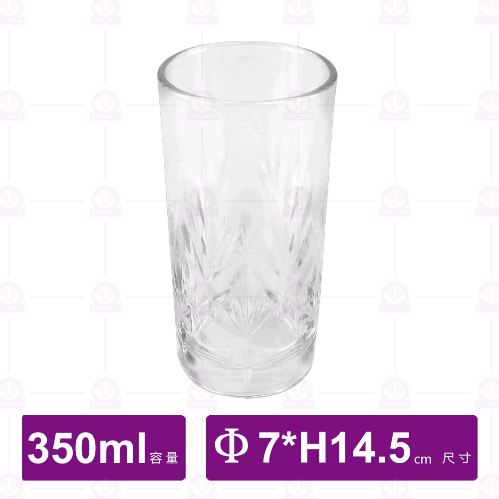 安納西刻花直身杯(12入/盒)-Φ7.3xH14.5cm