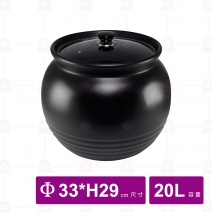 【唐鈺】1號超耐熱鍋(玻璃蓋)-黑 20L