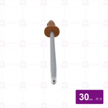 【六協刀具】TD1312BL台製鑽石圓磨刀棒-咖啡色柄