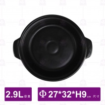 【唐鈺】11號平底黑砂鍋身2900cc(無蓋)