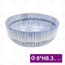千絲萬縷-8吋排骨碗-Φ8xH8.3cm