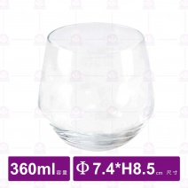 臻選冷切薄邊直身杯(12入/盒)-Φ7.4xH8.5cm