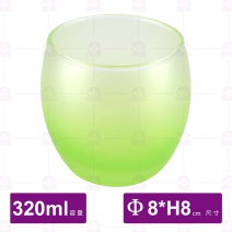 薩通凝霜青檸綠直身杯(12入/盒)-Φ8xH8.2cm