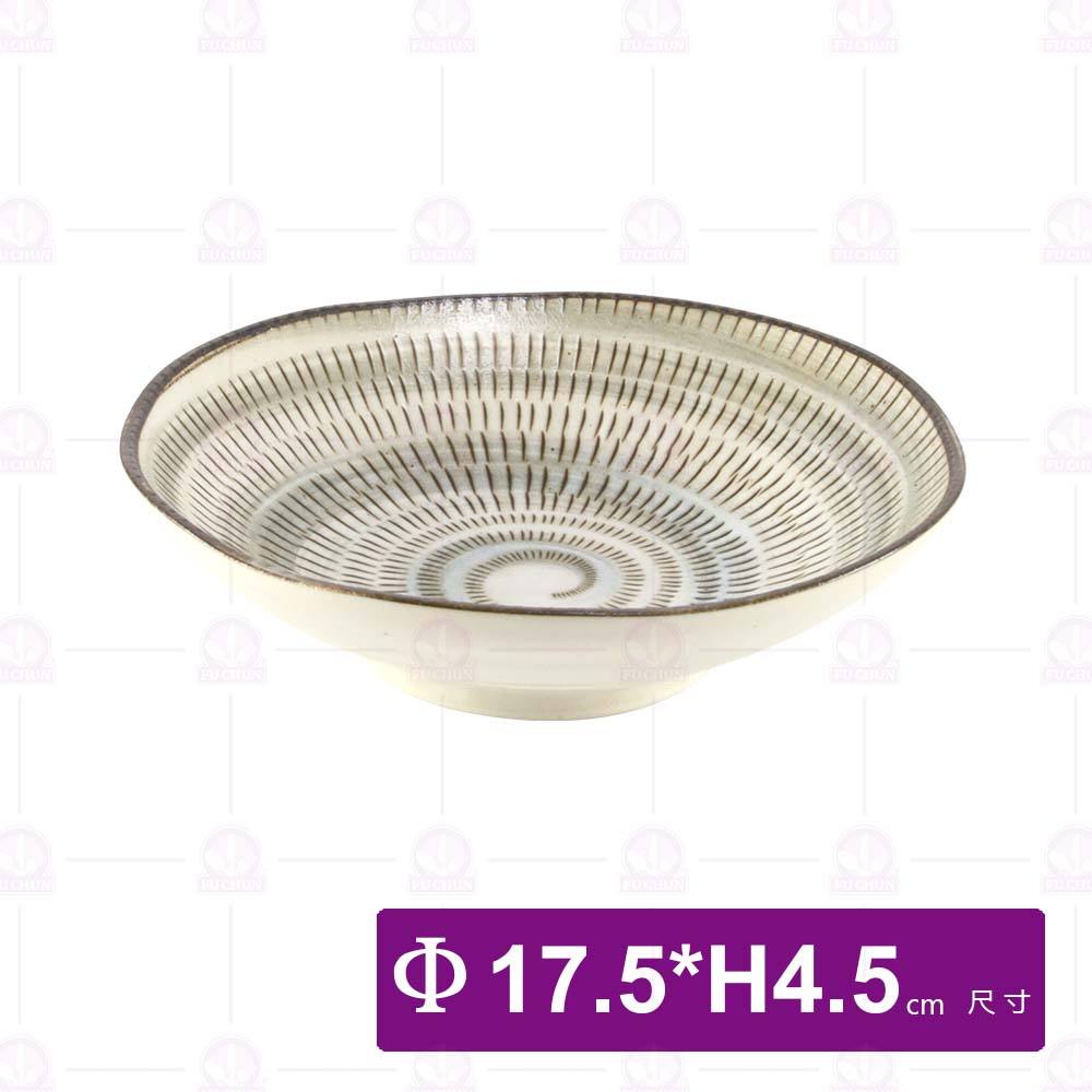 日本製細十草6.8吋淺缽