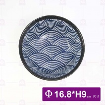 【日本】 7吋日式浪紋陶瓷深井