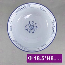 三色青瓷 丼飯碗-Φ18.5xH8cm