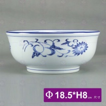 三色青瓷 丼飯碗-Φ18.5xH8cm