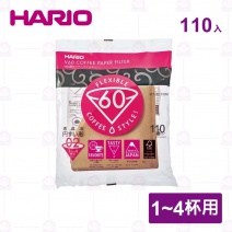 【日本HARIO】V60濾紙1-4杯用(110張)(VCF-02-110M)