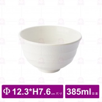 【台灣美耐】JW1105陶面螺旋深井碗 白  (12入/盒)