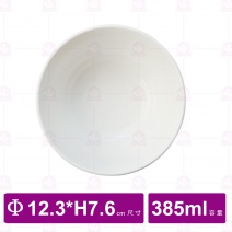 【台灣美耐】JW1105陶面螺旋深井碗 白  (12入/盒)