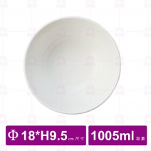【台灣美耐】JW1107陶面螺旋深井碗 白   (6入/盒)