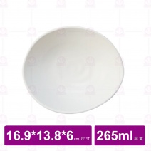 【台灣美耐】JW1407陶面螺旋貝殼碗 白  (6入/盒)