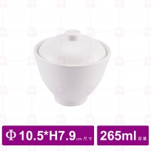 【台灣美耐】JW4004陶面日式吸物碗(身) 白 (12入/盒)
