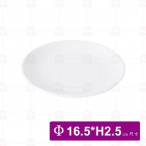 【台灣美耐】JW7006 陶面日式圓盤 白 (24入/盒)