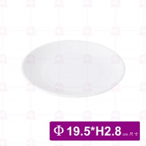 【台灣美耐】JW7007 陶面日式圓盤 白  (12入/盒)