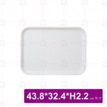 【台灣美耐】GF01長方拖盤43.8x32.4x2.2cm(3入/盒)
