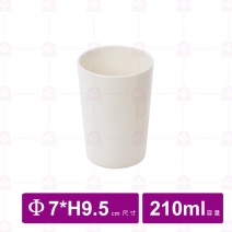 【台灣美耐】2224水杯乳白7x9.5cm(12入/盒)