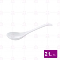 【台灣美耐】S111 拉麵湯匙 白 21cm(48入/盒)