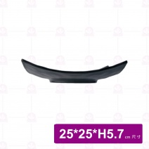 【台灣美耐】JW10SQRF陶面四角盤 黑 (6入/盒)